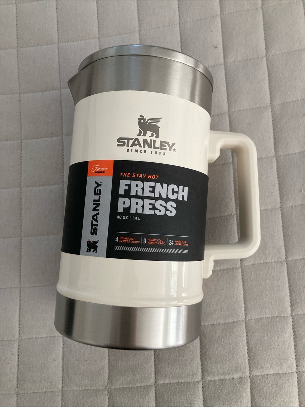Stanley Cream and Stainless Steel Travel French Press